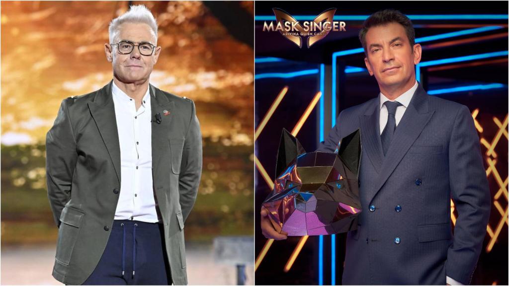 Jordi González y Arturo Valls en montaje de BLUPER.