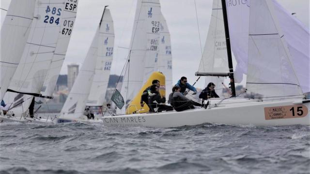 Jorge Martínez Doreste, líder del gran pelotón.