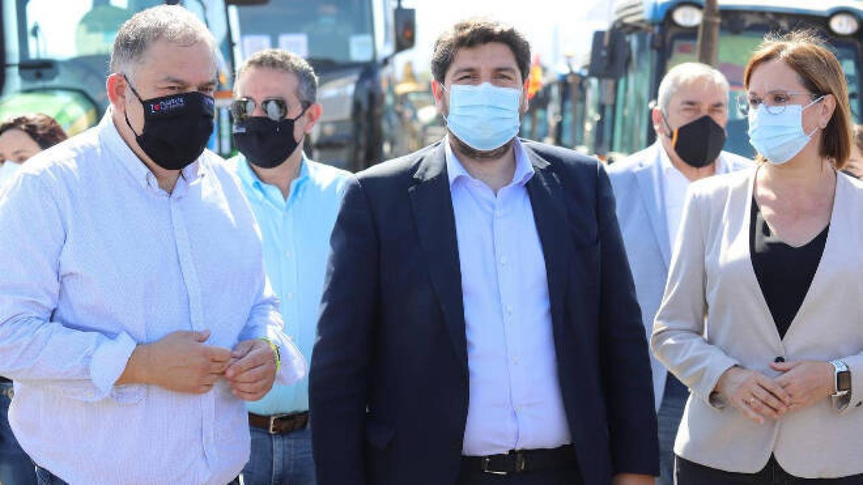 López Miras en la manifestación