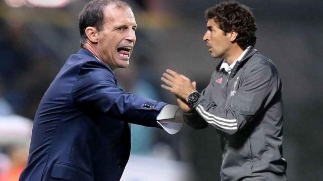 Massimiliano Allegri y Raúl González, en un fotomontaje