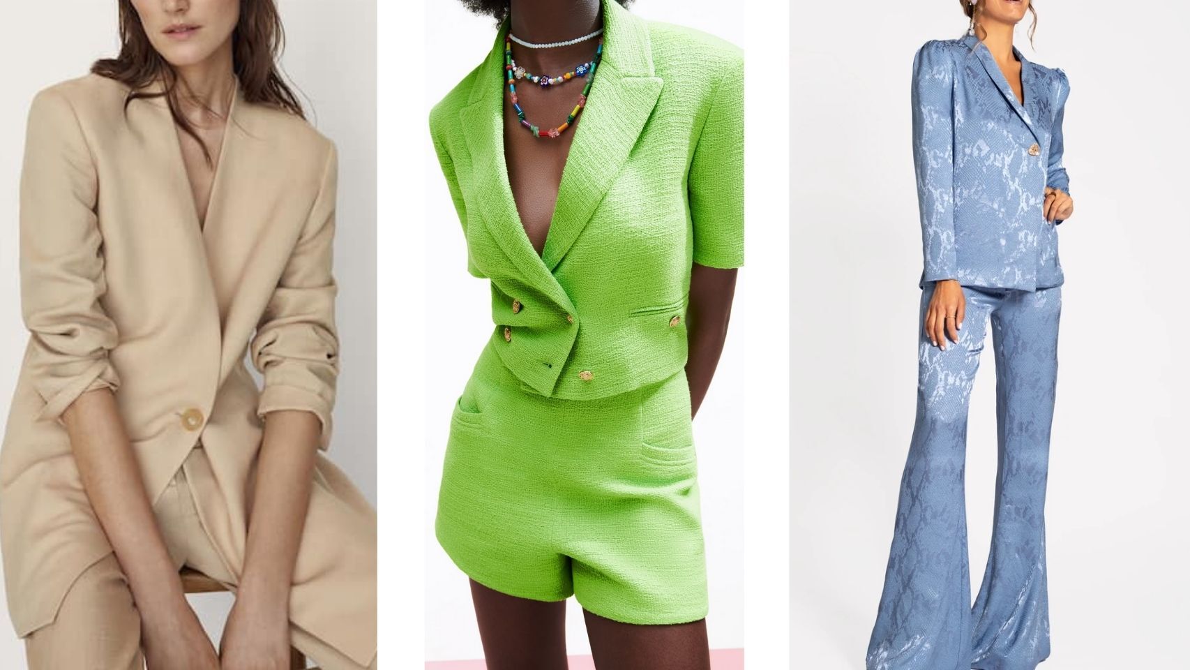 Los trajes chaqueta se posicionan como el 'look' perfecto de invitada.