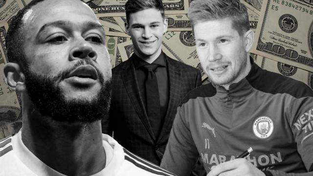 Depay, Kimmich y De Bruyne