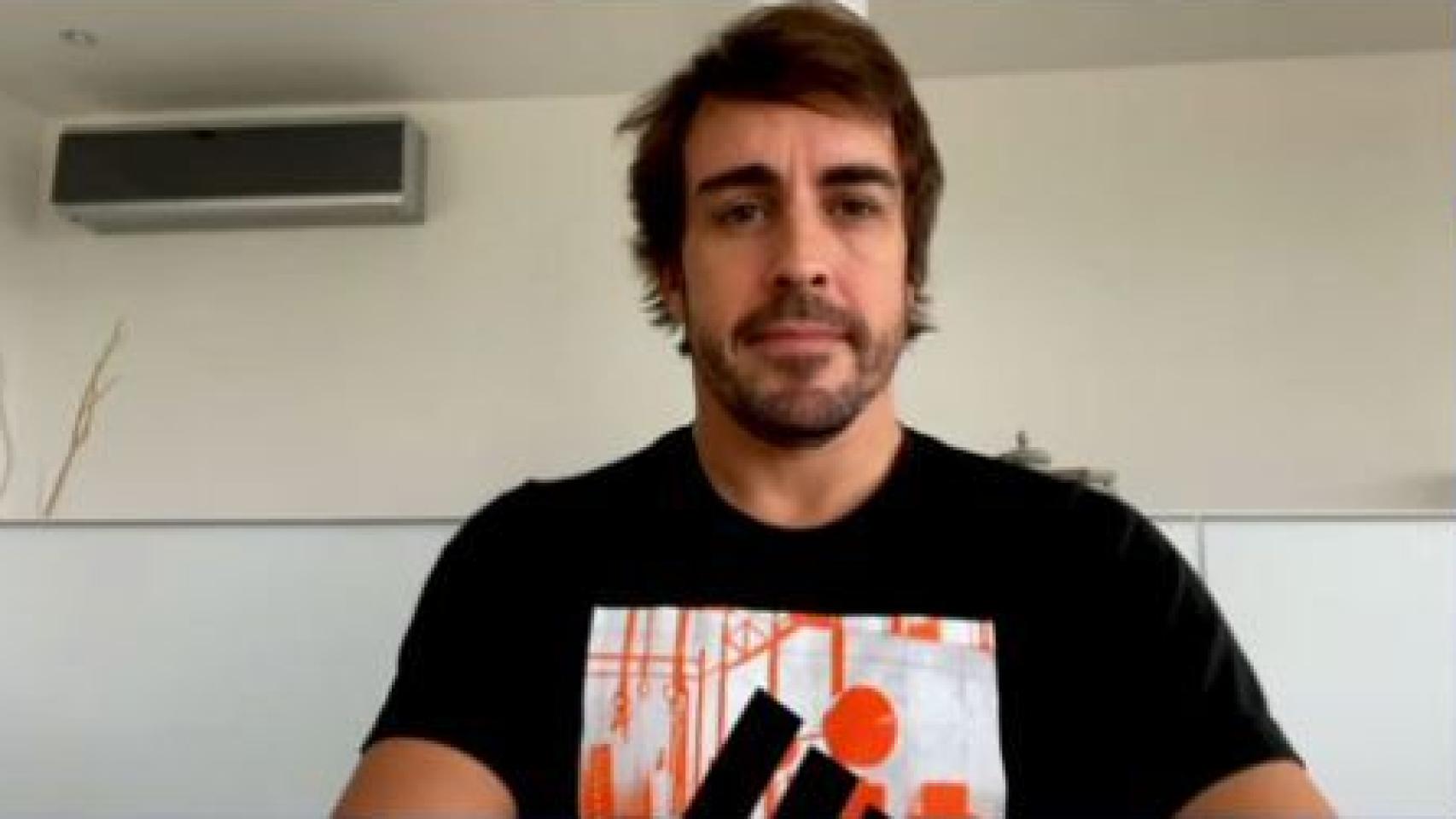 Fernando Alonso, durante la Semana Blanca de la Escuela Universitaria Real Madrid Universidad Europea