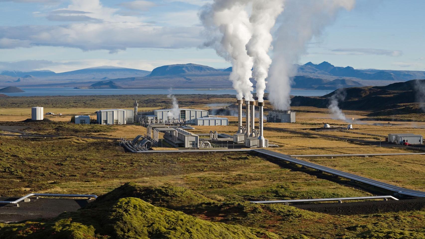 Central geotérmica en Islandia