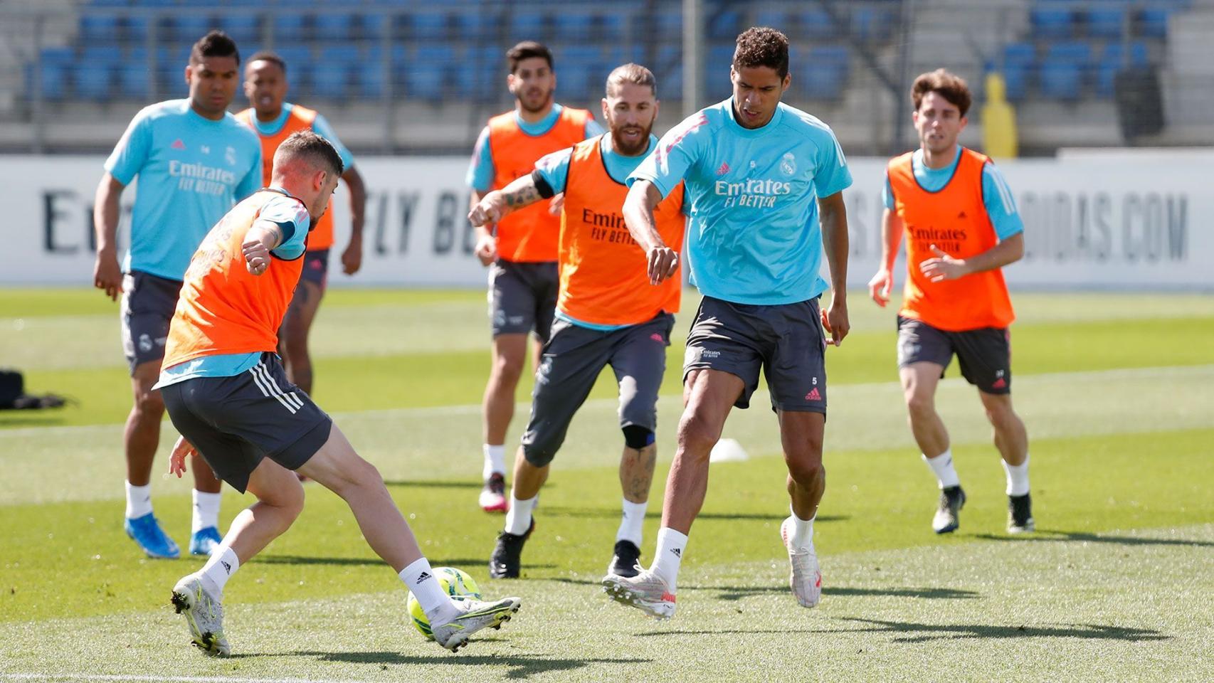 El Real Madrid se entrena