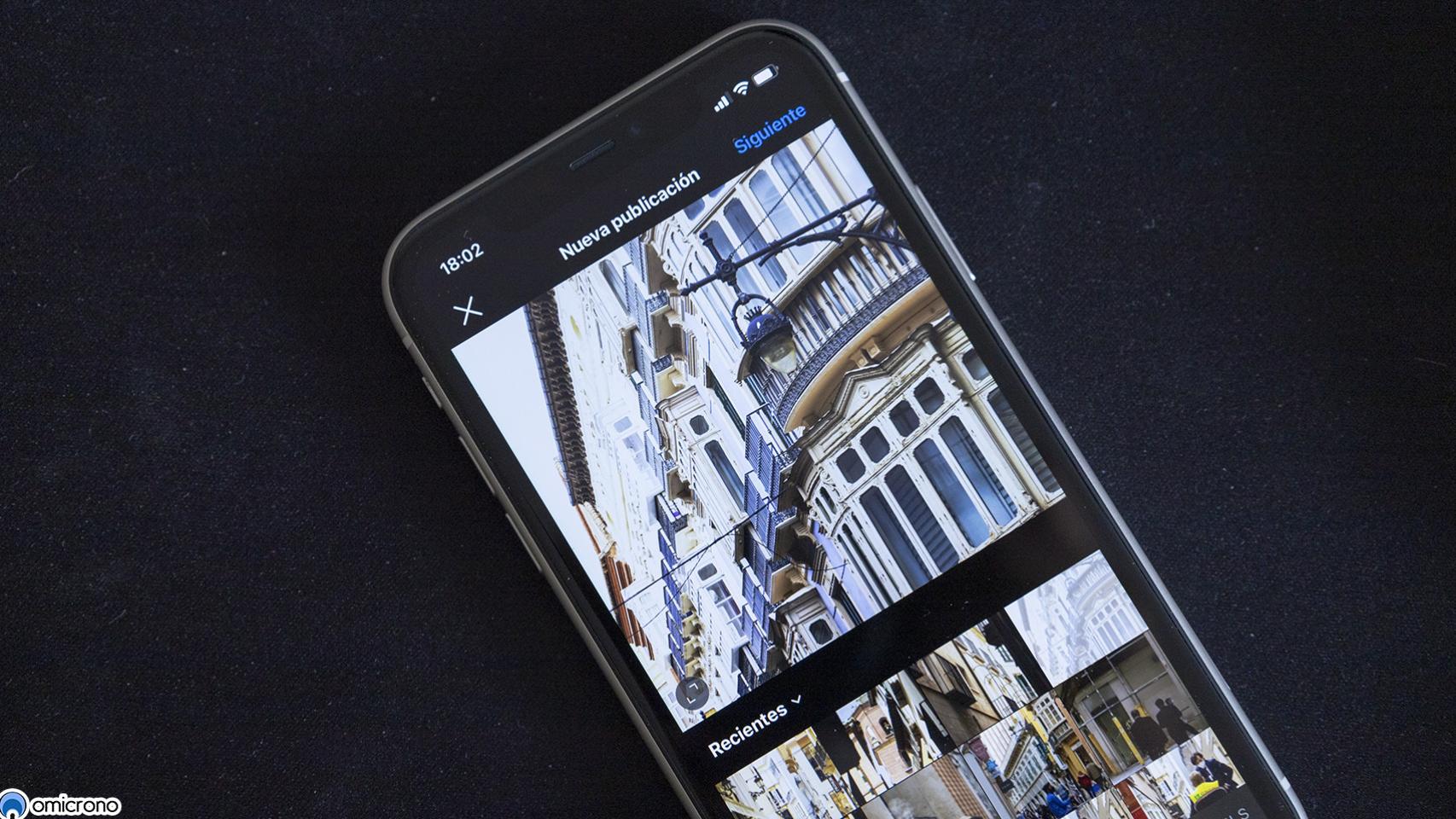 Instagram sin su botón multipost