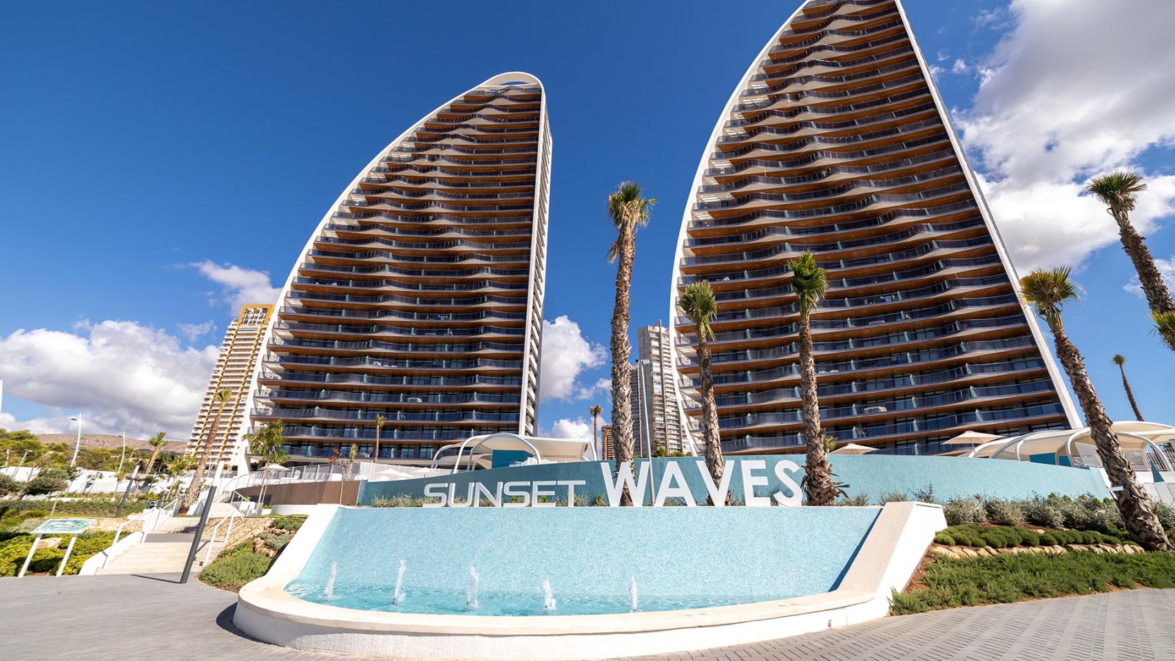 Sunset Waves, una de las promociones que TM está terminando en Benidorm.