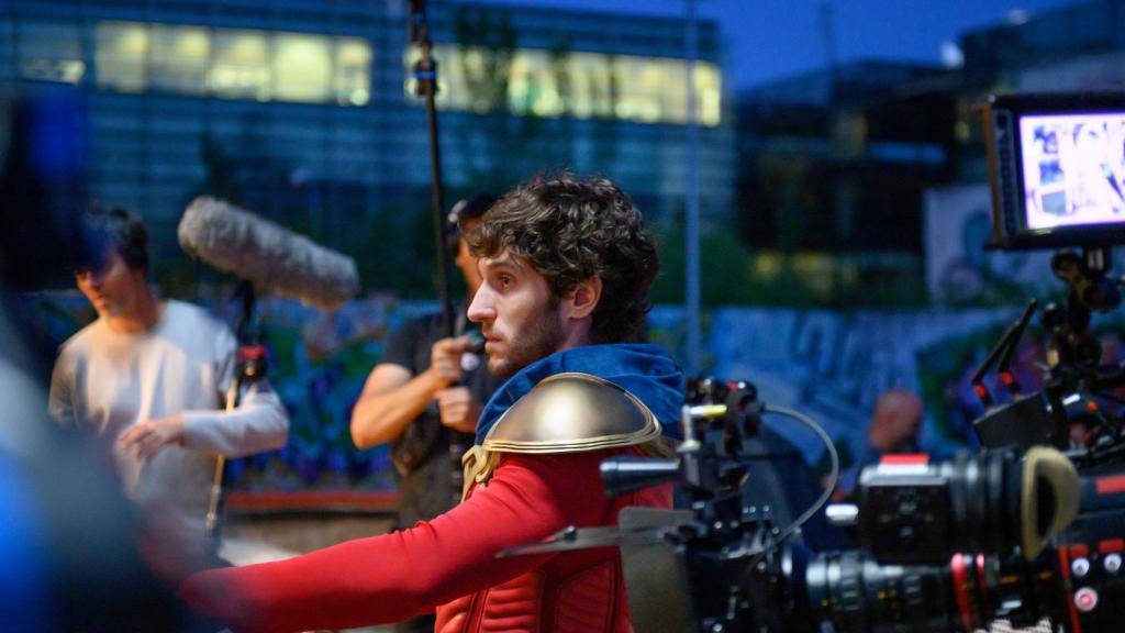 Una imagen del rodaje de la segunda temporada de 'El vecino'.