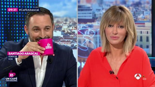 Santiago Abascal da plantón a 'Espejo Público' sólo unos minutos antes y les tacha de miserables