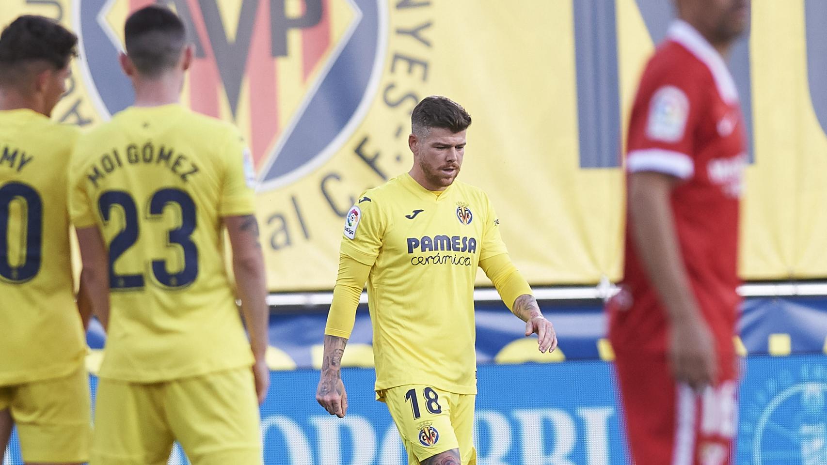 Alberto Moreno, con el Villarreal
