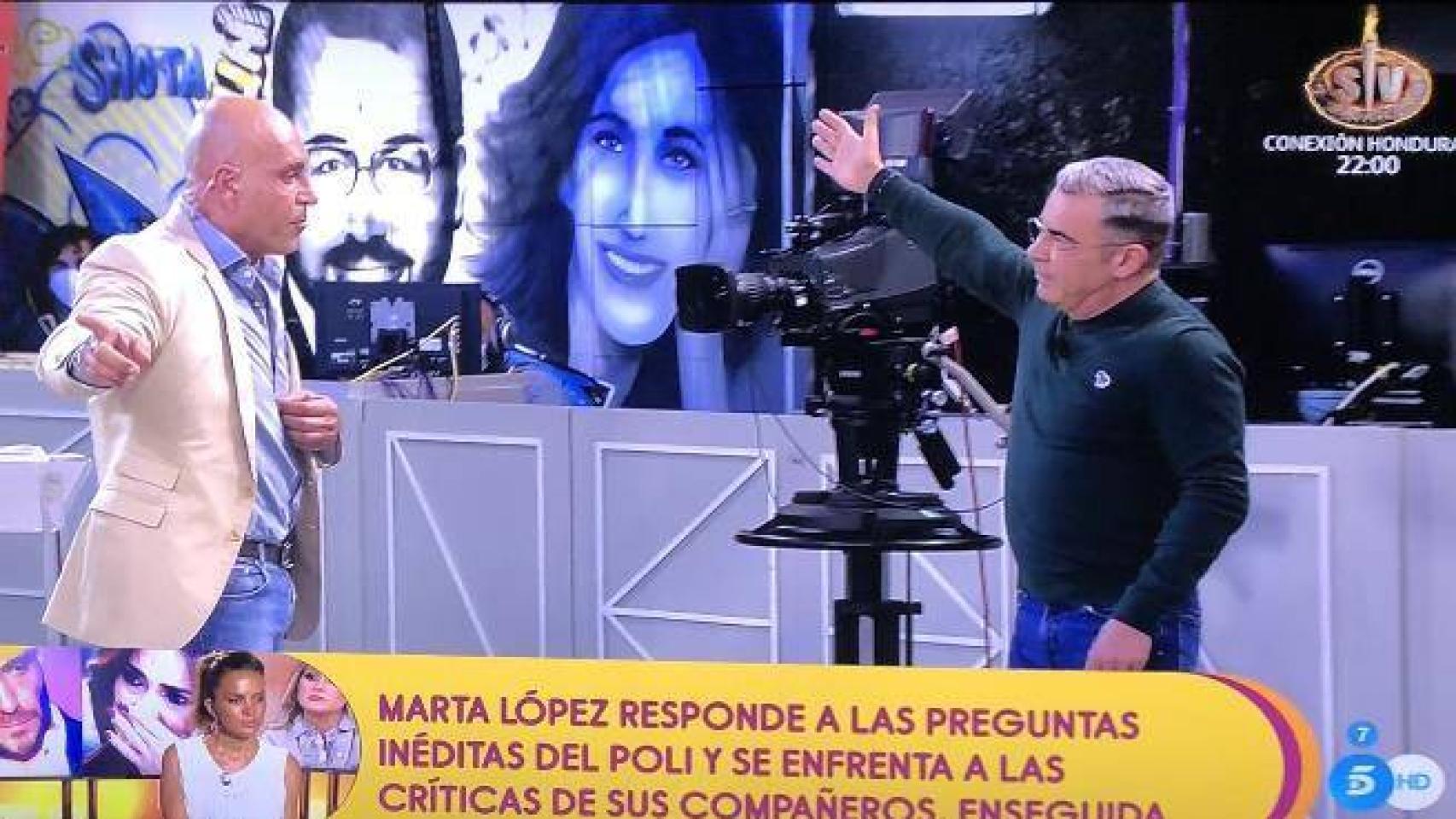 Rifirrafe de Jorge javier Vázquez y Kiko Matamoros este lunes en Sálvame