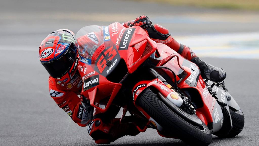 Pecco Bagnaia, con la Ducati de 2021