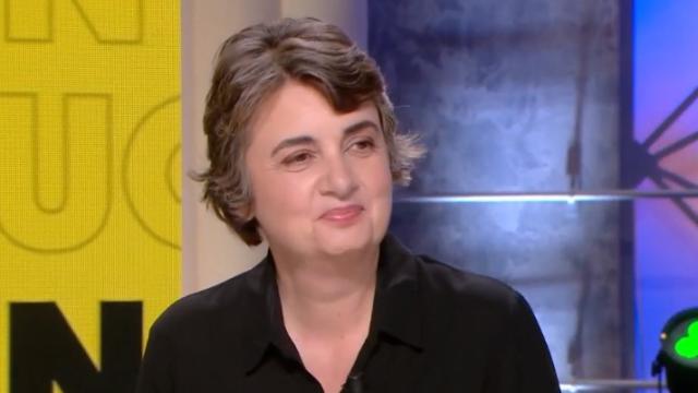 Laurence des Cars en el programa de televisión 'Quotidien'.