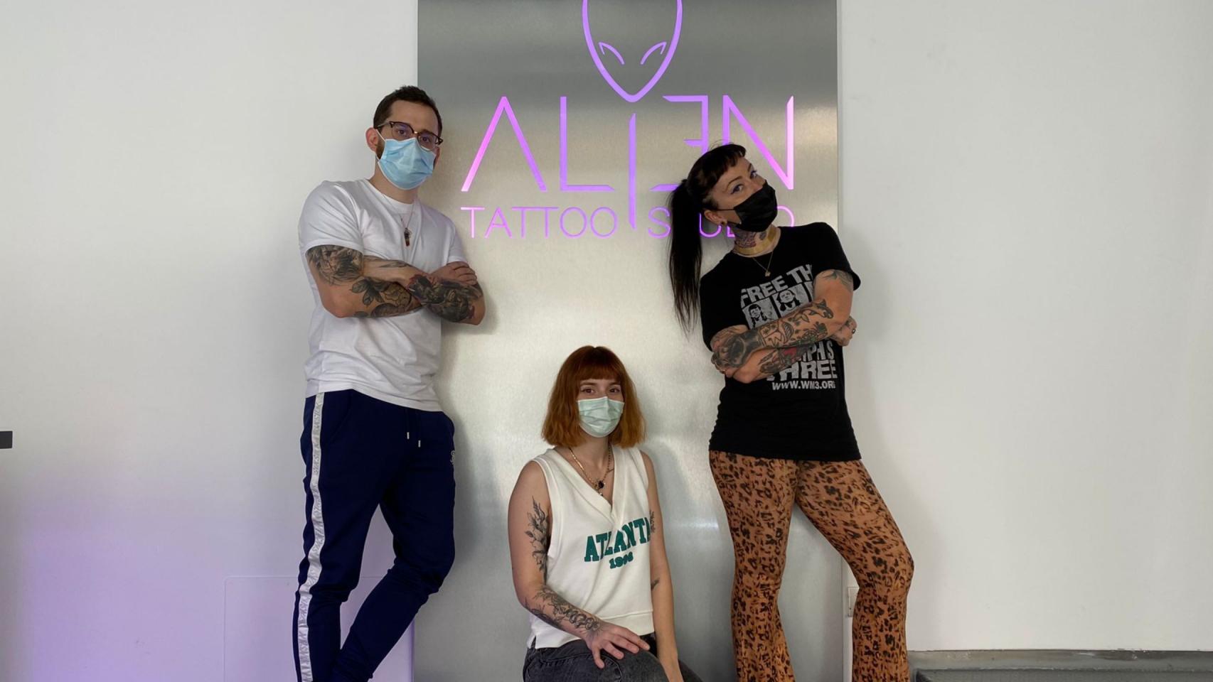 Álvaro, Amaia y Silvia, el equipo del estudio.