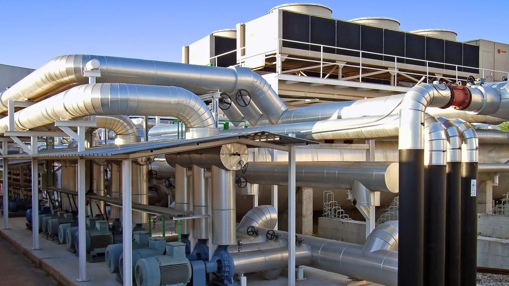 Planta de cogeneración con gas