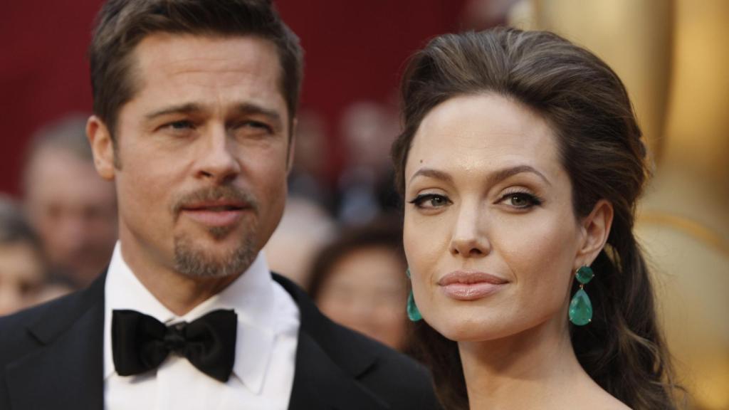 Brad Pitt y Angelina Jolie en la ceremonia de los Premios Oscar de 2013