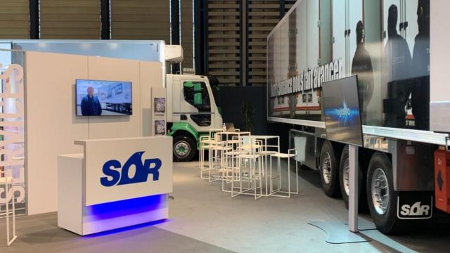 Representación de SOR, una de las marcas de The Reefer Group, en una feria sectorial.