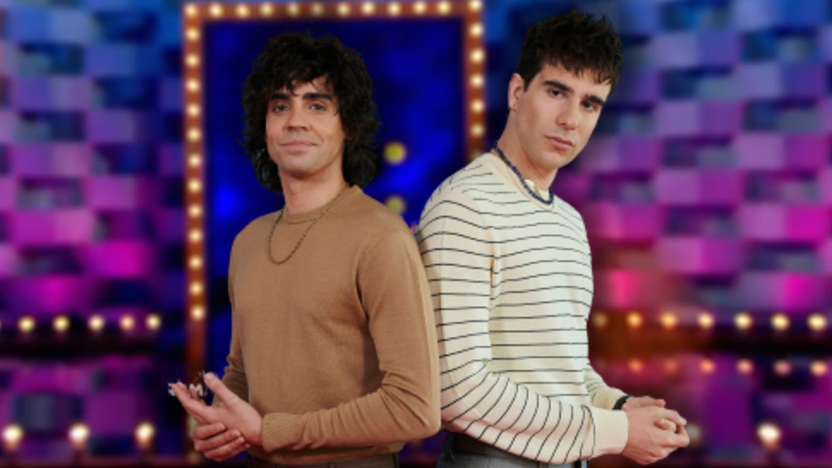 Javier Ambrossi y Javier Calvo en montaje de BLUPER.