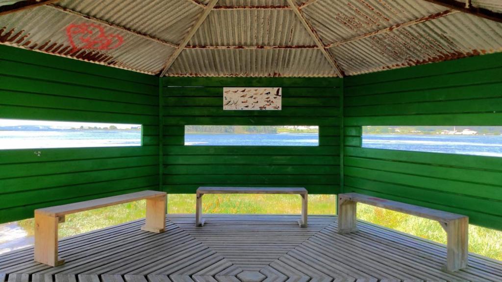 Observatorio de aves en Castrelo (Cambados). Foto: Thalia García