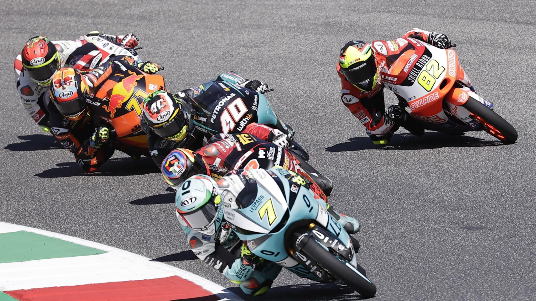 Denis Foggia, durante la carrera de Mugello de Moto3