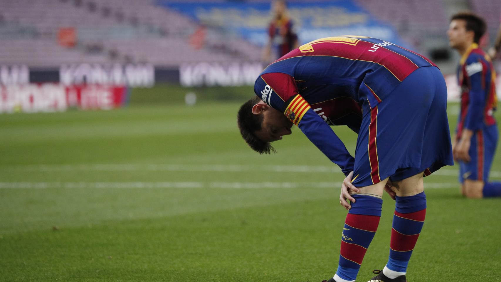 Leo Messi, durante un partido con el FC Barcelona