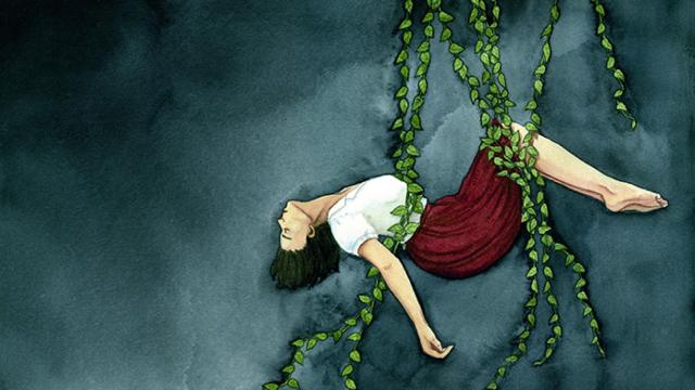 Ilustración de Raquel Lagartos para 'Dicen que no hablan las plantas'