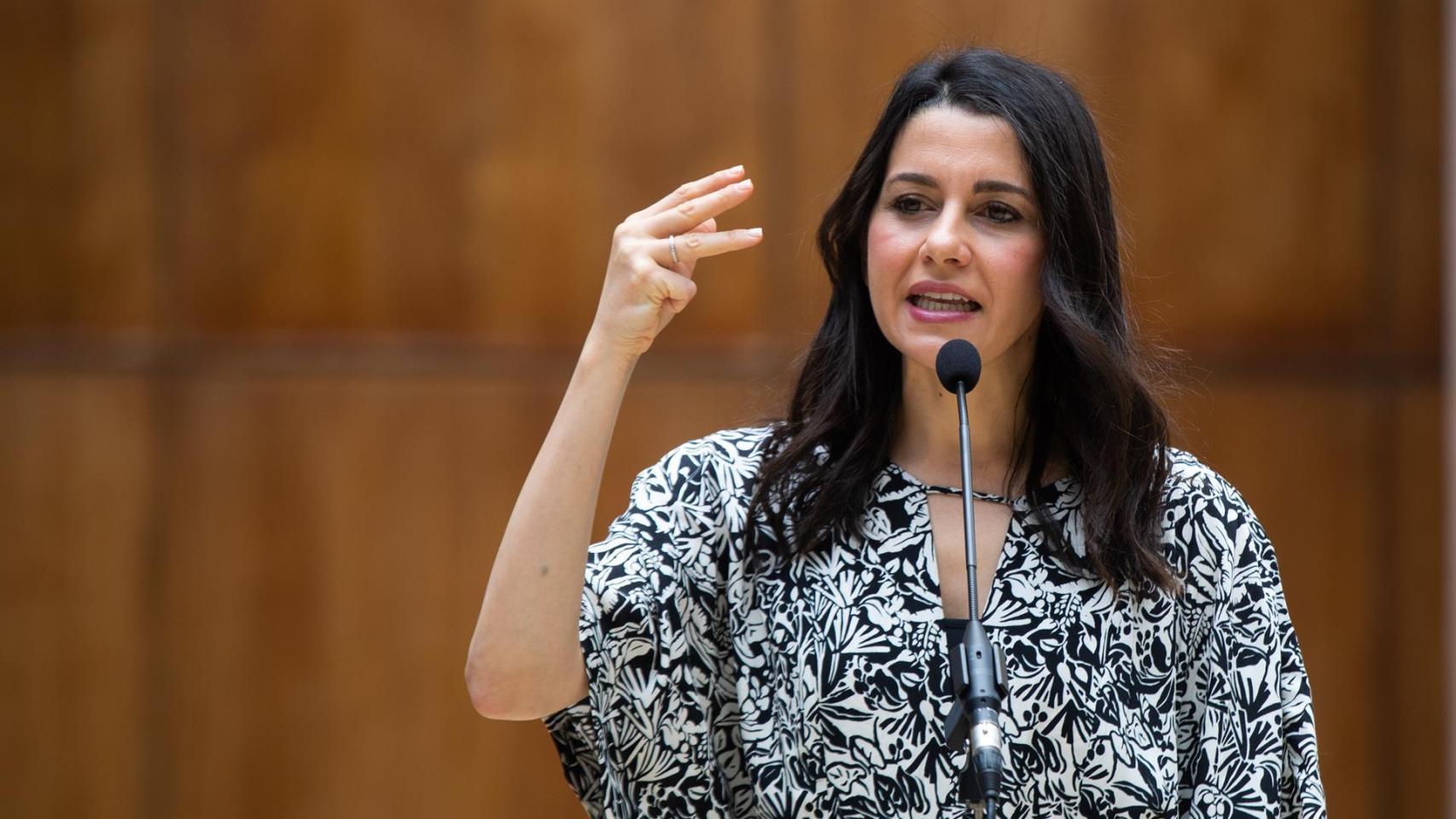 La líder de Cs, Inés Arrimadas, en una imagen de archivo.