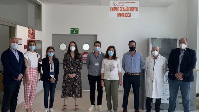 Equipo de la nueva unidad de Salud Mental de Tui