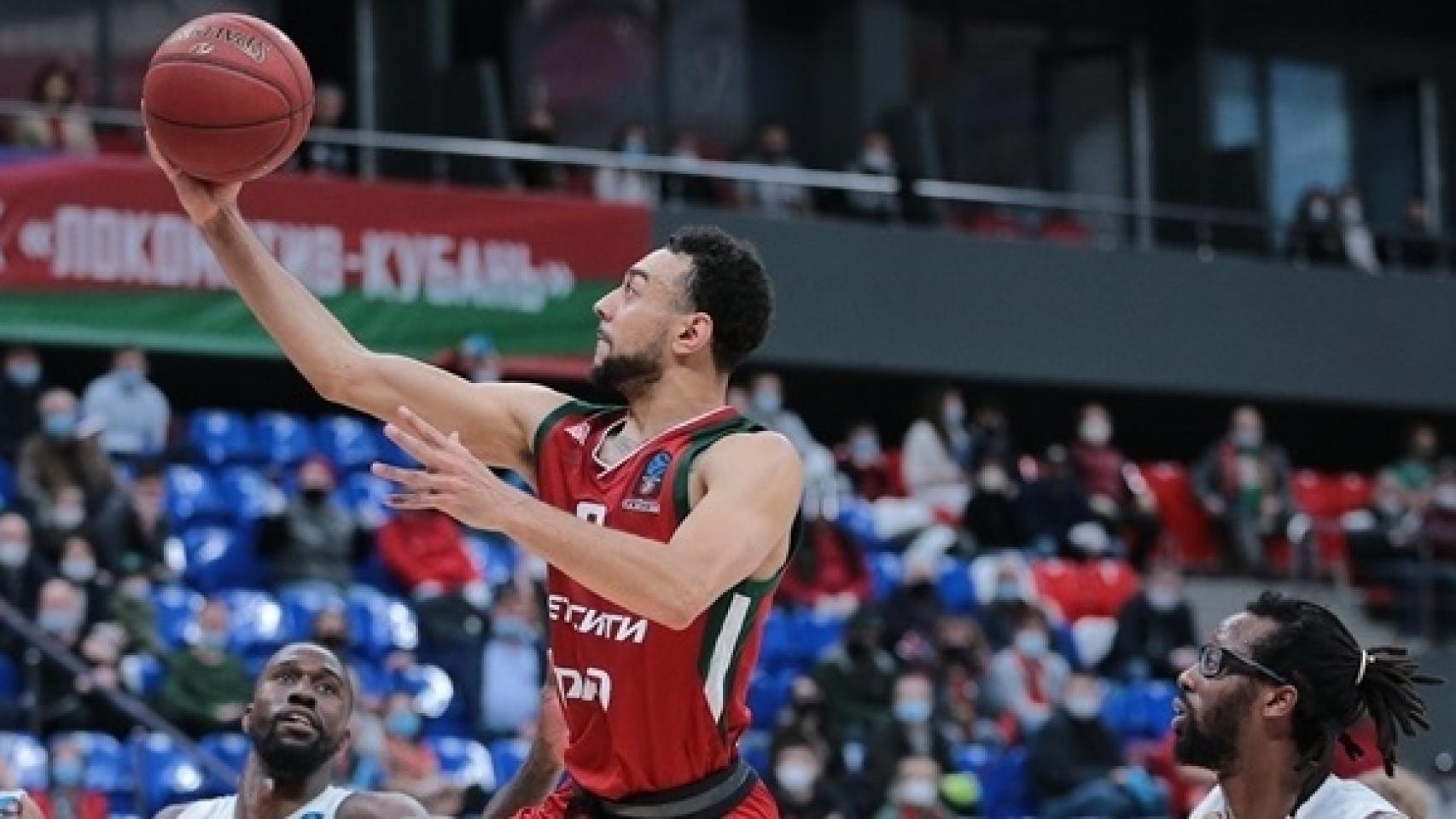 Nigel Williams-Goss durante un partido con Lokomotiv Kuban