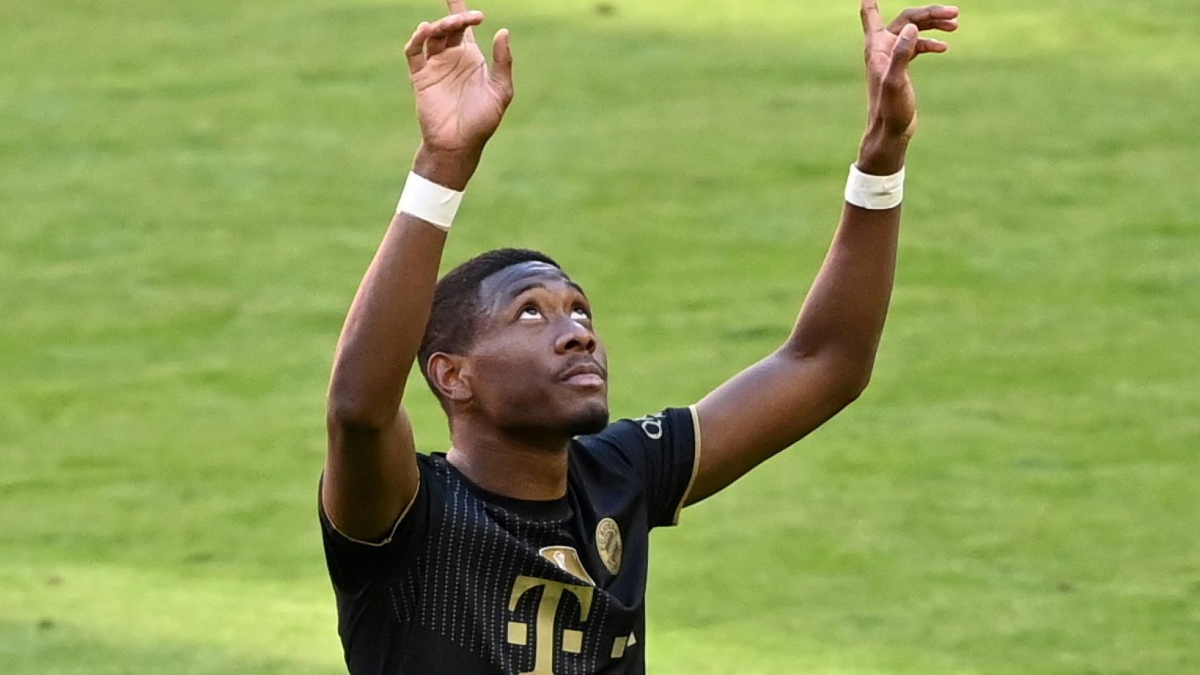 David Alaba, celebrando un gol con el Bayern Múnich