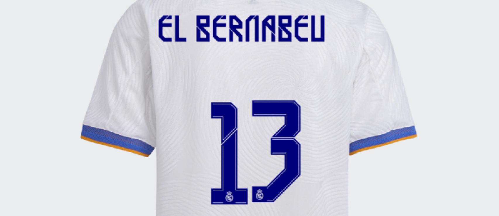 Personaliza la camiseta del Real Madrid 2021/2022 con tu nombre y número