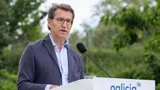 Imagen de archivo del presidente del PPdeG, Alberto Núñez Feijóo, en la Junta Directiva del partido.