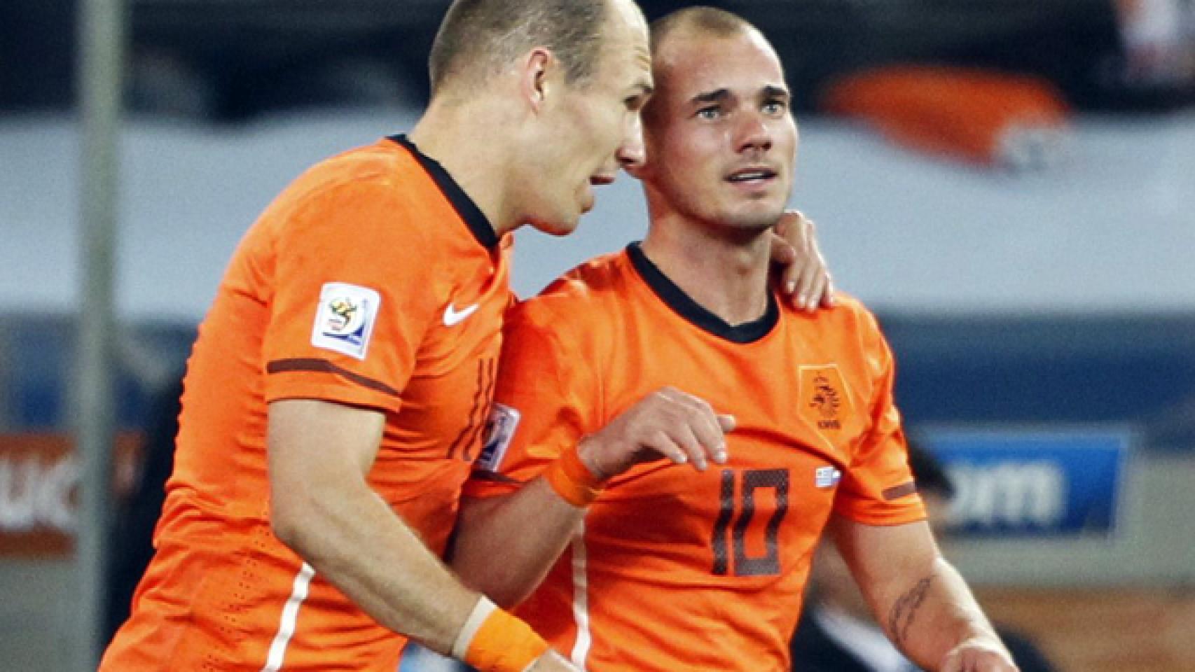 Sneijder, con Holanda en el Mundial de Sudáfrica