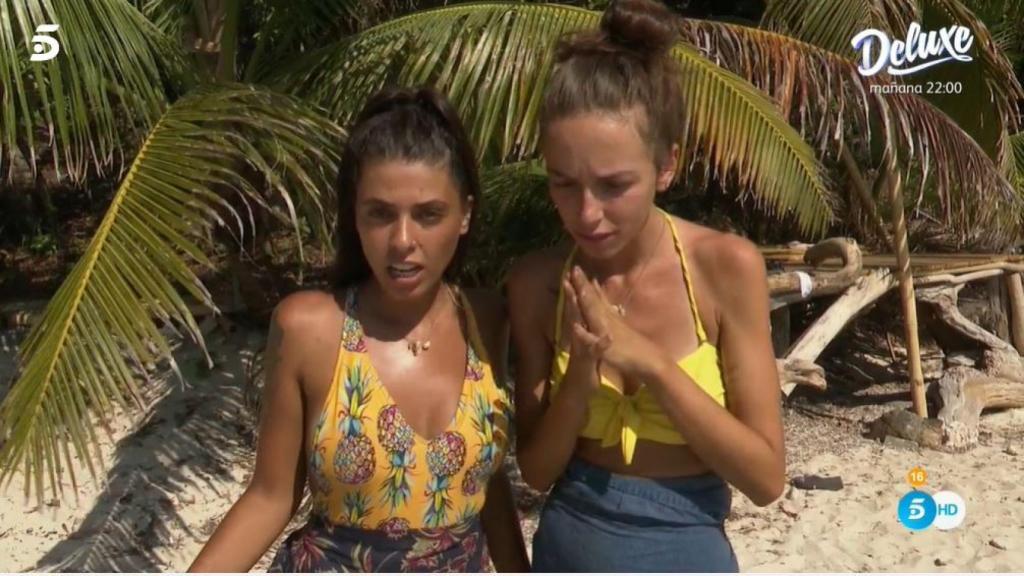 Lola y Palito este jueves durante el concurso.