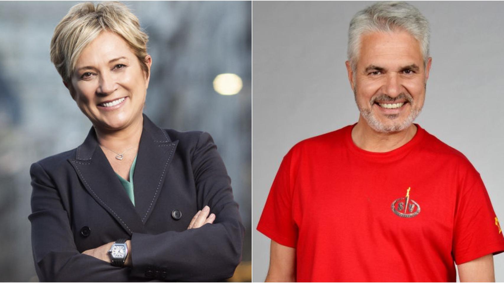 Inés Ballester y Agustín Bravo en montaje de BLUPER.