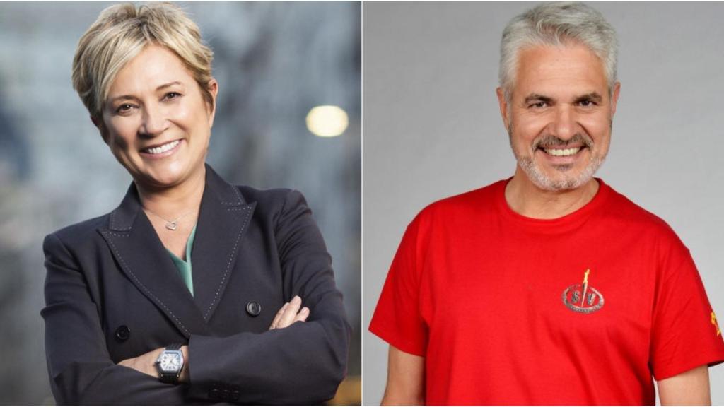 Inés Ballester y Agustín Bravo en montaje de BLUPER.