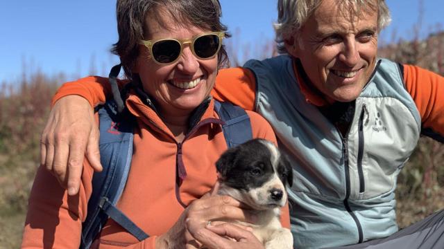 María Ruiz y Jesús Calleja, amigos y administradores de Zanskar Producciones.
