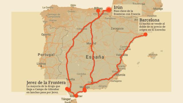 Las rutas del narco.