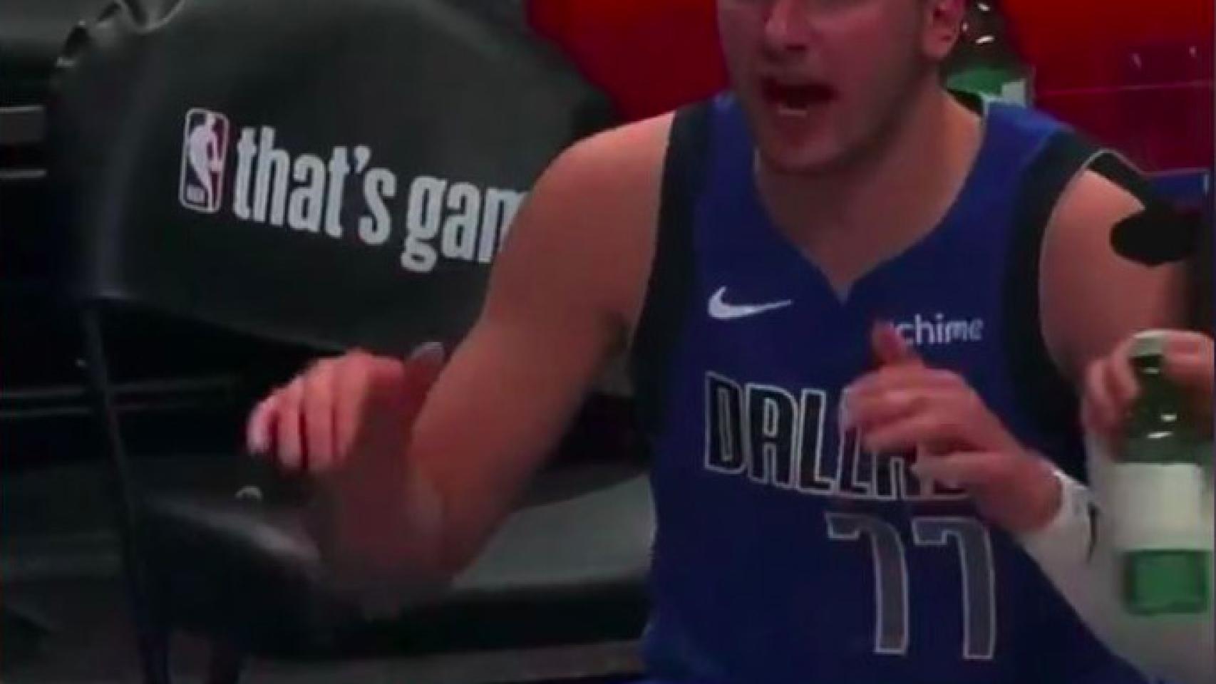 Doncic, enfadado