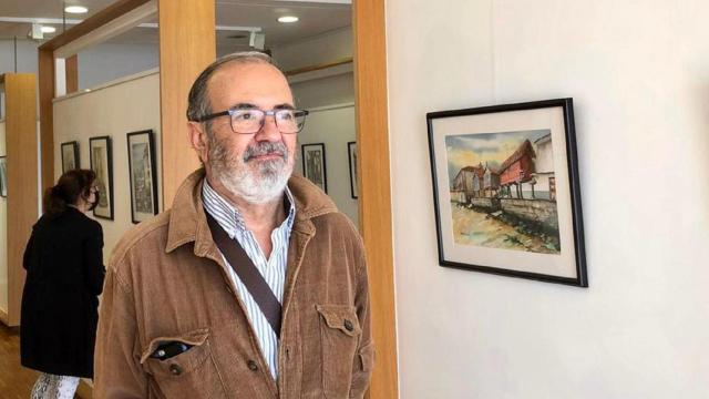 El pintor coruñés Luis Julián Morales.