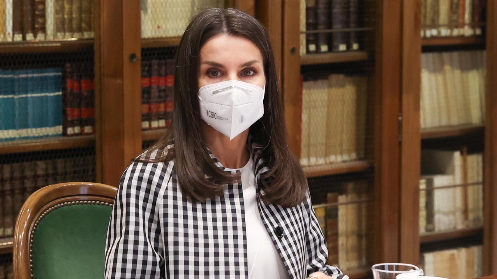 La reina Letizia durante un acto el pasado mes de abril.