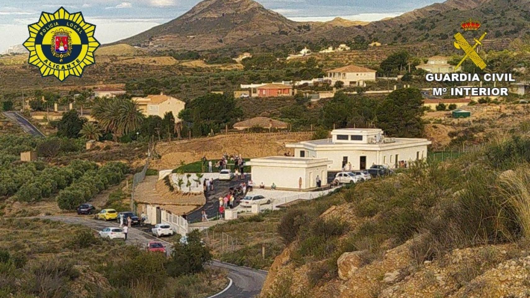 Imagen de la fiesta ilegal.
