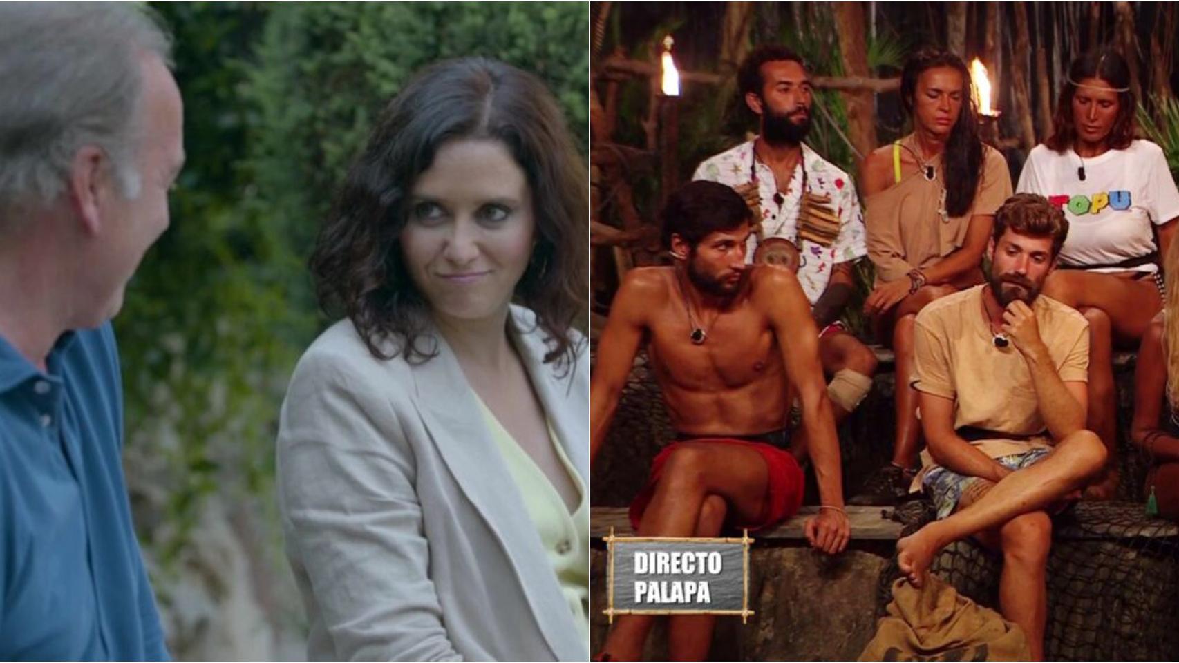 Telecinco emite este miércoles 'Supervivientes' y la entrevista de Ayuso en 'Mi casa es la tuya'.