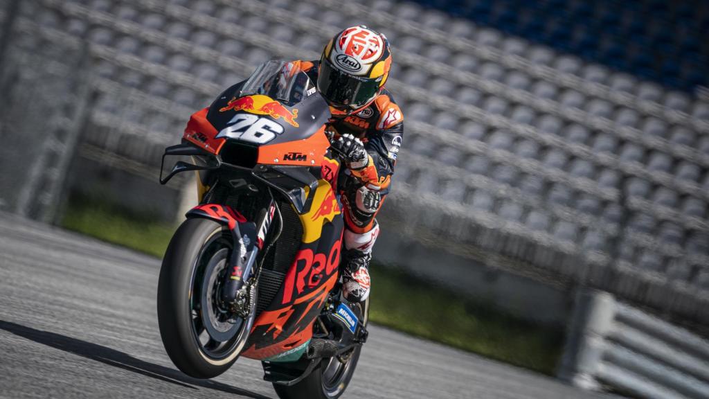 Dani Pedrosa en un test con KTM