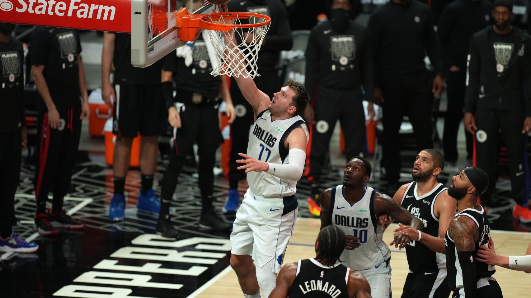 Luka Doncic, en el séptimo partido ante Los Ángeles Clippers