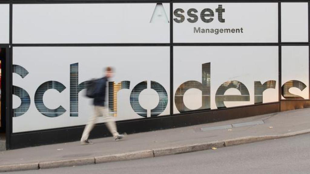Una publicidad de Schroders.