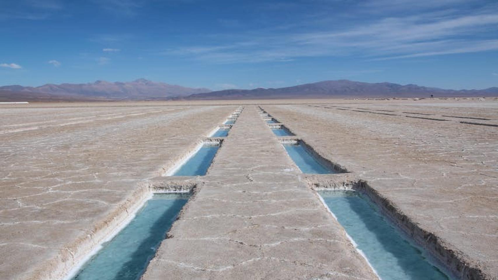 Salinas Grandes, en Jujuy, Argentina, zona de extracción de litio para baterías.