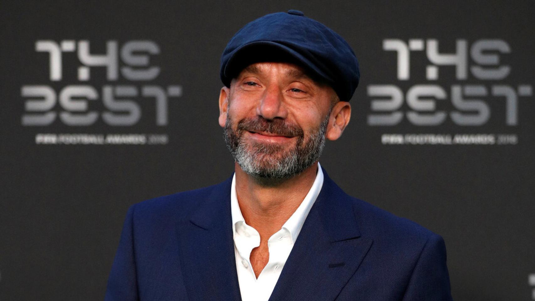 Gianluca Vialli, en el photocall de una gala de los Premios The Best de la FIFA