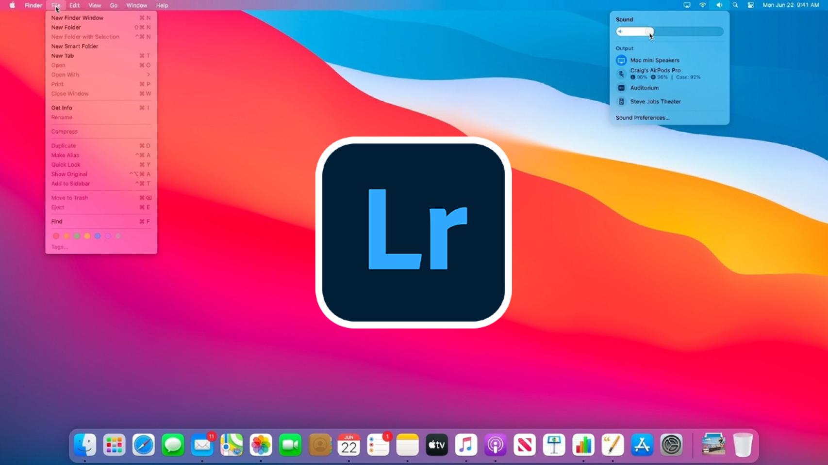 Lightroom en macOS Big Sur.