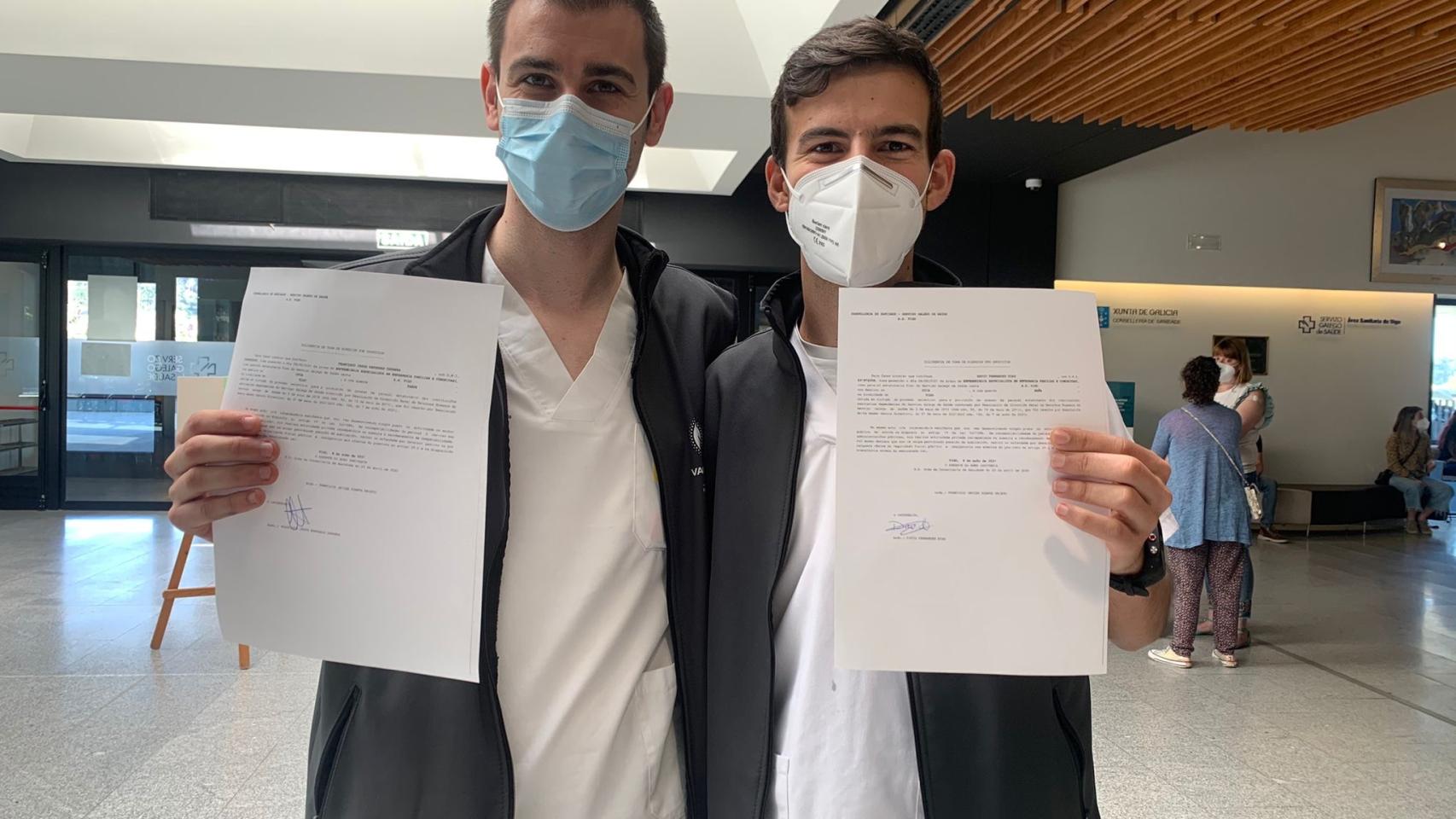 Francisco Represas e David Fernández, primeros profesionales especializados de España en Enfermería Familiar y Comunitaria con plaza en propiedad